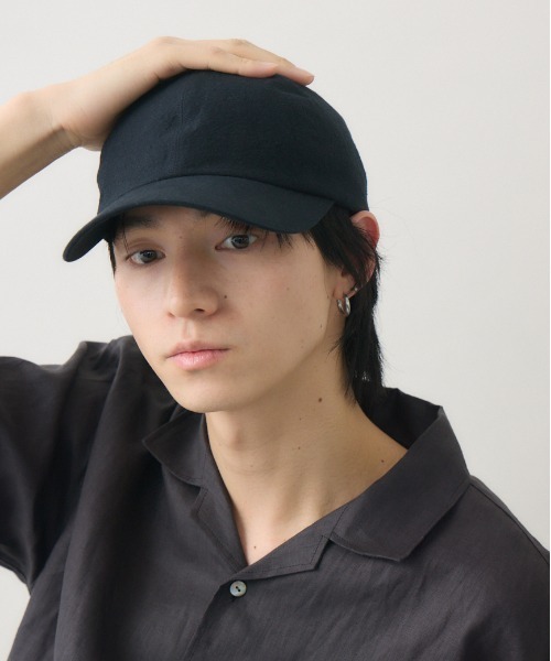 Nine Tailor(ナインテイラー)の「【Nine Tailor × kuros’別注品】リネンキャップ 日本製 ユニセックス(キャップ・メンズ・オフホワイト/ブラック・FREE)」の16枚目の写真