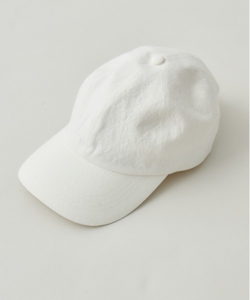 Nine Tailor(ナインテイラー)の「【Nine Tailor × kuros’別注品】リネンキャップ 日本製 ユニセックス(キャップ・メンズ・オフホワイト/ブラック・FREE)」の17枚目の写真