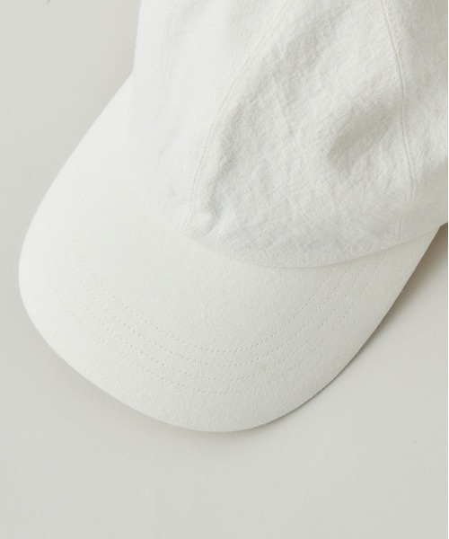 Nine Tailor(ナインテイラー)の「【Nine Tailor × kuros’別注品】リネンキャップ 日本製 ユニセックス(キャップ・メンズ・オフホワイト/ブラック・FREE)」の18枚目の写真