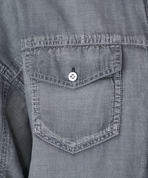 SHENERY（シーナリー）の「シアーデニムシャツ（シャツ/ブラウス・レディース・サックスブルー/グレー/ネイビー・FREE）」の19枚目の写真