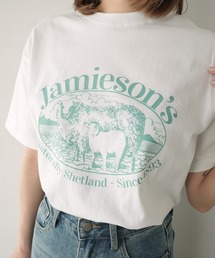 アニマル ひつじ プリント Tシャツ カットソー culw899