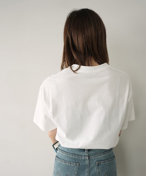 c.u.l(シーユーエル)の「アニマル ひつじ プリント Tシャツ カットソー culw899(Tシャツ/カットソー・レディース・ダークグレー/ホワイト・M/L)」の5枚目の写真