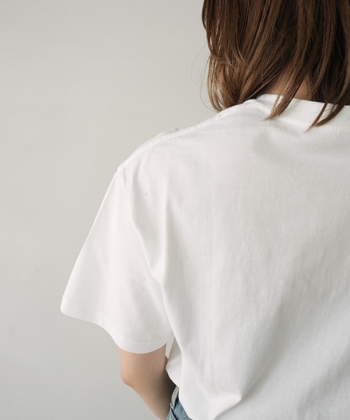 c.u.l(シーユーエル)の「アニマル ひつじ プリント Tシャツ カットソー culw899(Tシャツ/カットソー・レディース・ダークグレー/ホワイト・M/L)」の12枚目の写真