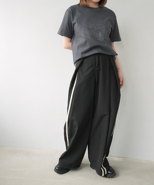 c.u.l(シーユーエル)の「アニマル ひつじ プリント Tシャツ カットソー culw899(Tシャツ/カットソー・レディース・ダークグレー/ホワイト・M/L)」の15枚目の写真