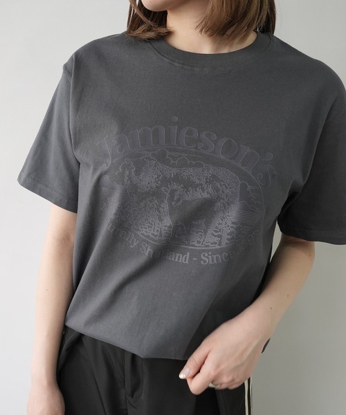 c.u.l(シーユーエル)の「アニマル ひつじ プリント Tシャツ カットソー culw899(Tシャツ/カットソー・レディース・ダークグレー/ホワイト・M/L)」の16枚目の写真