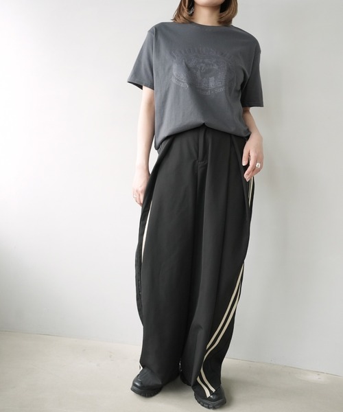 c.u.l(シーユーエル)の「アニマル ひつじ プリント Tシャツ カットソー culw899(Tシャツ/カットソー・レディース・ダークグレー/ホワイト・M/L)」の18枚目の写真