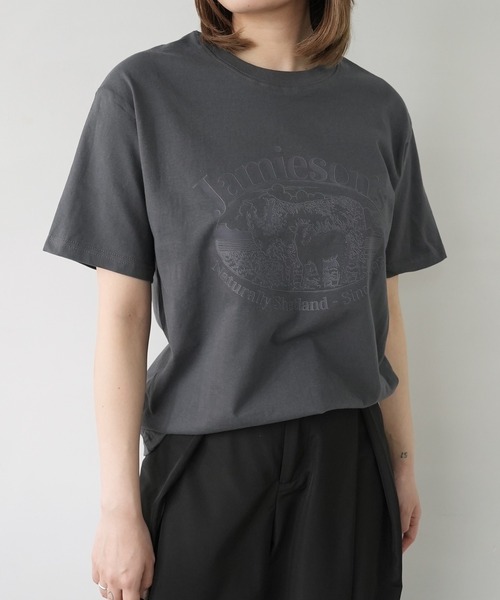 c.u.l(シーユーエル)の「アニマル ひつじ プリント Tシャツ カットソー culw899(Tシャツ/カットソー・レディース・ダークグレー/ホワイト・M/L)」の21枚目の写真