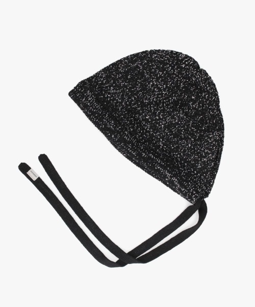 OVERRIDE（オーバーライド）の「OVERRIDE  KNIT LACE BONNET BEANIE SGP / オーバーライド（ニットキャップ/ビーニー・レディース・ブラック/ブルー/ホワイト・57~59cm）」の7枚目の写真