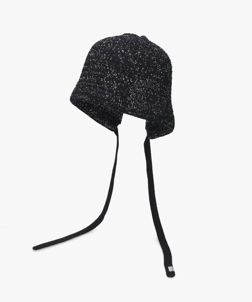 OVERRIDE（オーバーライド）の「OVERRIDE  KNIT LACE BONNET BEANIE SGP / オーバーライド（ニットキャップ/ビーニー・レディース・ブラック/ブルー/ホワイト・57~59cm）」の12枚目の写真