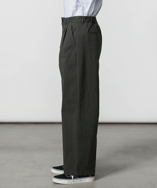 DANTON（ダントン）の「DANTON | コットンナイロンツイル 2タックワイドイージーパンツ MEN（その他パンツ・メンズ・チャコール/ネイビー・42/44/40）」の11枚目の写真