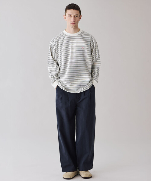 DANTON | コットンナイロンツイル 2タックワイドイージーパンツ MEN