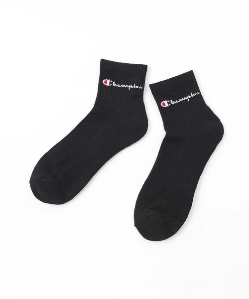 Champion（チャンピオン）の「【3足セット】Champion レディース メンズ スクリプトロゴ 消臭糸使用 足底パイル アーチサポート ショート丈 ソックス  92897503（ソックス/靴下・メンズ・その他3/その他2/ブラック・S/L/M）」の12枚目の写真