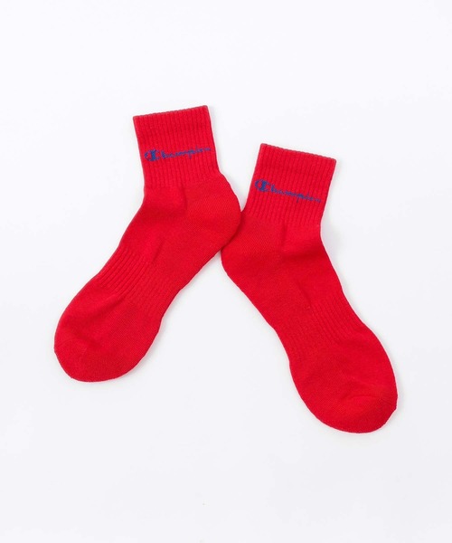 Champion（チャンピオン）の「【3足セット】Champion レディース メンズ スクリプトロゴ 消臭糸使用 足底パイル アーチサポート ショート丈 ソックス  92897503（ソックス/靴下・メンズ・その他3/その他2/ブラック・S/L/M）」の4枚目の写真