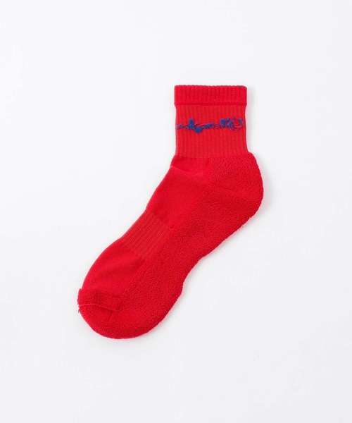Champion（チャンピオン）の「【3足セット】Champion レディース メンズ スクリプトロゴ 消臭糸使用 足底パイル アーチサポート ショート丈 ソックス  92897503（ソックス/靴下・メンズ・その他3/その他2/ブラック・S/L/M）」の6枚目の写真