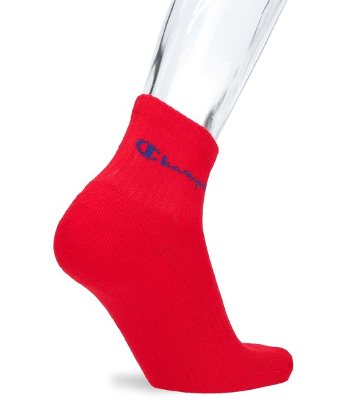 Champion（チャンピオン）の「【3足セット】Champion レディース メンズ スクリプトロゴ 消臭糸使用 足底パイル アーチサポート ショート丈 ソックス  92897503（ソックス/靴下・メンズ・その他3/その他2/ブラック・S/L/M）」の10枚目の写真