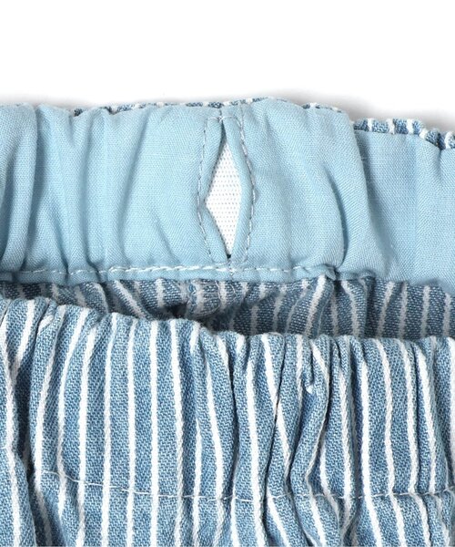 Boribon（ボリボン）の「フリルポケットショートパンツ（デニムパンツ・キッズ・ネイビー/ストライプ・80/90/100/110/120）」の15枚目の写真
