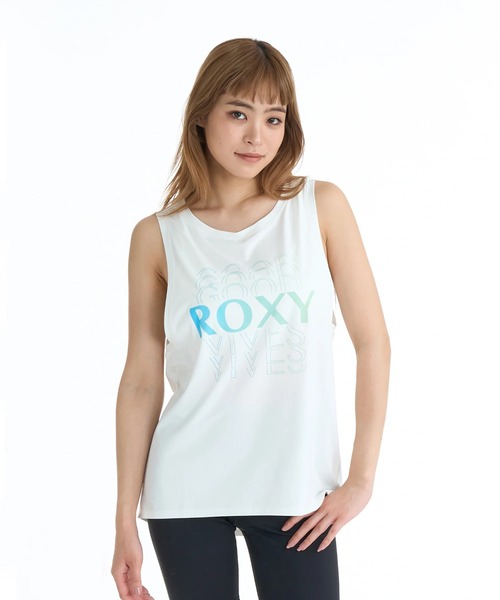 ROXY（ロキシー）の「ROXY ウィメンズ FITNESS GO TIME その他トップス 【2026年春夏モデル】/ロキシーUVカットタンクトップ（タンクトップ・レディース・ブラック/ミント/ホワイト・SMALL/MEDIUM/LARGE）」の2枚目の写真