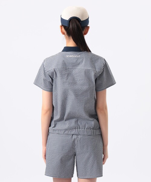 BEAMS GOLF(ビームスゴルフ)の「ORANGE LABEL / クールマックス(R) サッカー ストレッチ シャツ(吸水速乾)(シャツ/ブラウス・レディース・グレー/グリーン/その他1・LARGE/MEDIUM/SMALL)」の12枚目の写真