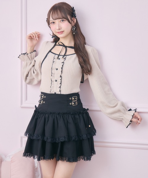 ROJITA（ロジータ）の「配色リボンカットアンサンブル（Tシャツ/カットソー・レディース・ピンクベージュ/ホワイト/グレー・FREE）」の20枚目の写真