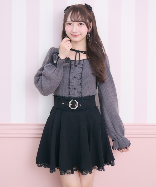 ROJITA（ロジータ）の「配色リボンカットアンサンブル（Tシャツ/カットソー・レディース・ピンクベージュ/ホワイト/グレー・FREE）」の17枚目の写真