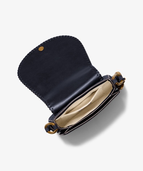 MICHAEL KORS（マイケルコース）の「JOSIE ホイップステッチ スエード サドルバッグ ミディアム（ショルダーバッグ・レディース・ブルー系・FREE）」の3枚目の写真
