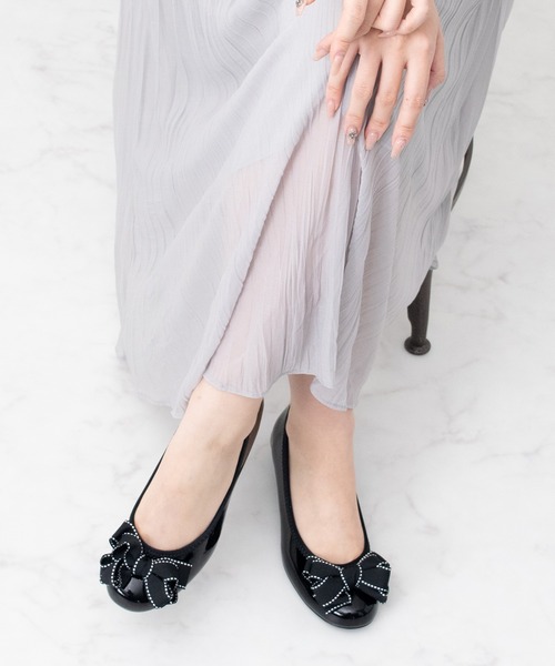 Bridget Birkin(ブリジットバーキン)の「【Bridget Birkin Walk】ステッチリボンウォーキングパンプス(565244)(パンプス・レディース・ブラック系その他/ベージュ系その他・22.5/23/23.5/24/24.5)」の3枚目の写真