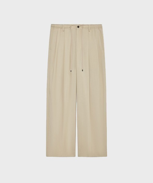 markaware（マーカウェア）の「【MARKAWARE/マーカウェア】DOUBLE PLEATED EASY TROUSERS（スラックス・メンズ・ベージュ/ブラック・2/3/1）」の2枚目の写真