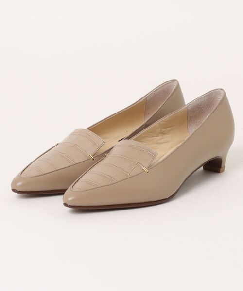 MACKINTOSH LONDON(マッキントッシュ ロンドン)の「ポインテッドトゥデザインパンプス(パンプス・レディース・サンドベージュ/ブラック・23.0cm/23.5cm/24.0cm/24.5cm/22.5cm)」の1枚目の写真