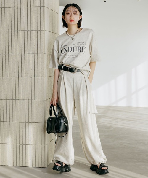 PAGEBOY(ページボーイ)の「【接触冷感/2サイズ展開】アイススウェットパンツ(その他パンツ・レディース・ブラック/オートミール/レッド・MEDIUM/SMALL)」の21枚目の写真