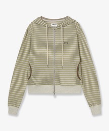 aeae（エーイーエーイー）の「STRIPE HOODIE ZIP-UP（パーカー）」