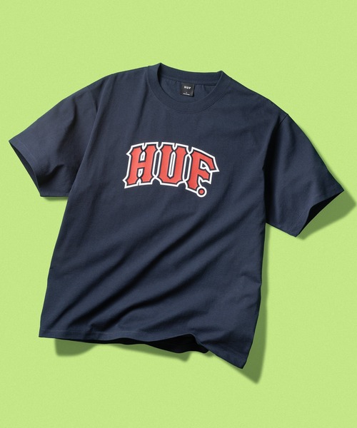 HUF(ハフ)の「CLASSIC ARCH TEE(Tシャツ/カットソー・メンズ・ブラック/アッシュグレー/ホワイト/ネイビー・S/M/L/XL/XXL)」の4枚目の写真