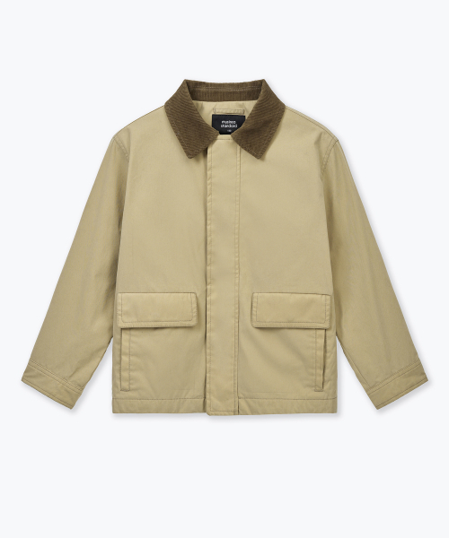MUSINSA STANDARD KIDS（ムシンサスタンダードキッズ）の「ワックスドCNハンティングジャケット[ベージュ]（ブルゾン・レディース・その他・110/120/130/140/150/160）」の3枚目の写真