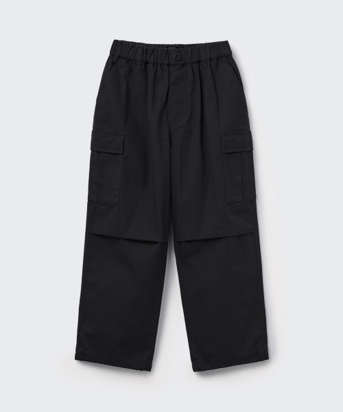 MUSINSA STANDARD KIDS（ムシンサスタンダードキッズ）の「コットンバンディングパラシュートカーゴパンツ[ブラック]（その他パンツ・レディース・その他・100/110/120/130/140/150/160）」の12枚目の写真