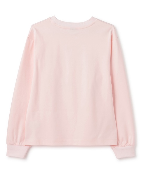 mezzo piano Junior（メゾピアノジュニア）の「ストロベリーモチーフ長袖Tシャツ（Tシャツ/カットソー・キッズ・オフホワイト/ブラック/ライトピンク・L:160cm/M:150cm/S:140cm）」の4枚目の写真