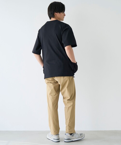 coen（コーエン）の「RepurヘビーコットンサイドポケットTシャツ【抗菌性、消臭性】（Tシャツ/カットソー・メンズ・ブラック/モカ/コバルトブルー/ホワイト・S/M/L/XL）」の13枚目の写真