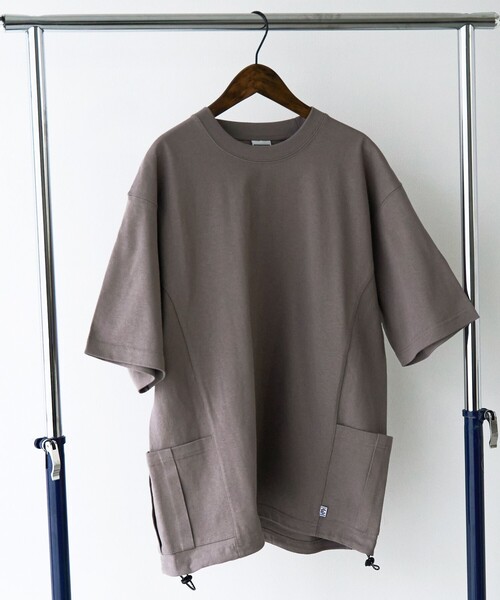 coen（コーエン）の「RepurヘビーコットンサイドポケットTシャツ【抗菌性、消臭性】（Tシャツ/カットソー・メンズ・ブラック/モカ/コバルトブルー/ホワイト・S/M/L/XL）」の17枚目の写真