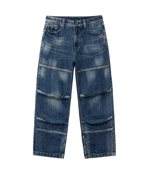 PHYPS MOTORCYCLE（フィップスモーターサイクル）の「Vintage Biker Wide Jean Blue（デニムパンツ・レディース・その他・SMALL/MEDIUM/LARGE/X-LARGE）」の3枚目の写真