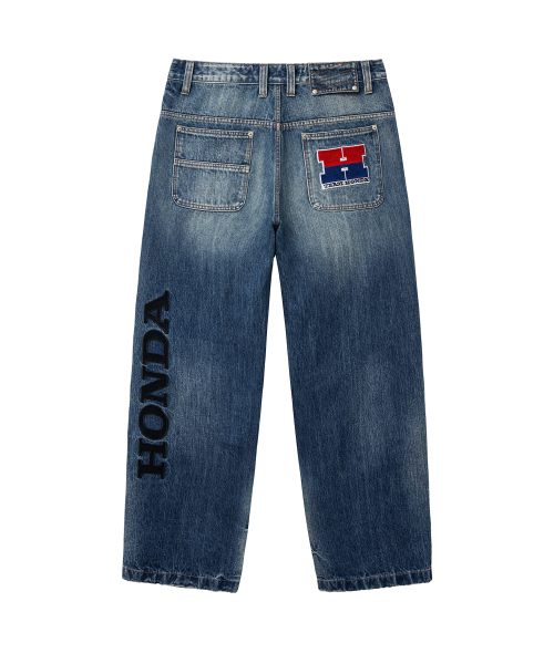 PHYPS MOTORCYCLE（フィップスモーターサイクル）の「Vintage Biker Wide Jean Blue（デニムパンツ・レディース・その他・SMALL/MEDIUM/LARGE/X-LARGE）」の4枚目の写真