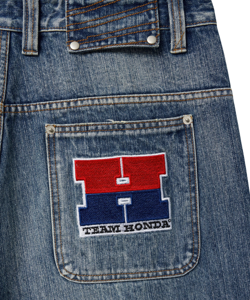 PHYPS MOTORCYCLE（フィップスモーターサイクル）の「Vintage Biker Wide Jean Blue（デニムパンツ・レディース・その他・SMALL/MEDIUM/LARGE/X-LARGE）」の5枚目の写真
