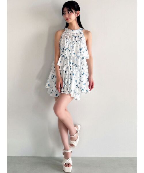 RESEXXY（リゼクシー）の「【memorif.】フラワーフリルショートパンツ【セットアップ着用可能】（その他パンツ・レディース・イエロー/ホワイト・FREE）」の15枚目の写真