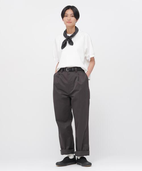 MHL.(エムエイチエル)の「VINTAGE SPOTS SCARF(ストール/ショール・レディース・ブルー/ブラック・FREE)」の4枚目の写真
