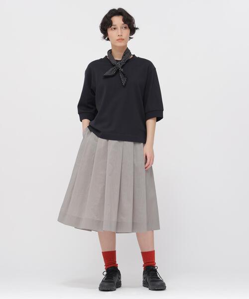 MHL.(エムエイチエル)の「VINTAGE SPOTS SCARF(ストール/ショール・レディース・ブルー/ブラック・FREE)」の5枚目の写真