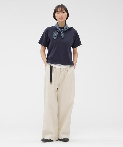 MHL.(エムエイチエル)の「VINTAGE SPOTS SCARF(ストール/ショール・レディース・ブルー/ブラック・FREE)」の9枚目の写真