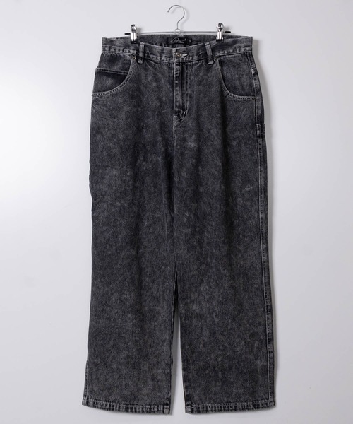 JOHN'S CLOSET(ジョンズクローゼット)の「【50】ルーズシルエットデニムペインターパンツ(デニムパンツ・メンズ・ワンウォッシュ/ブラック系/キナリ/ライトグレー/ネイビー/ベージュ/チャコールグレー/ブラック系その他/ブルー系その他3/サックスブルー/ライトブルー/オリーブ/ブラック・LARGE/MEDIUM/X-LARGE)」の4枚目の写真