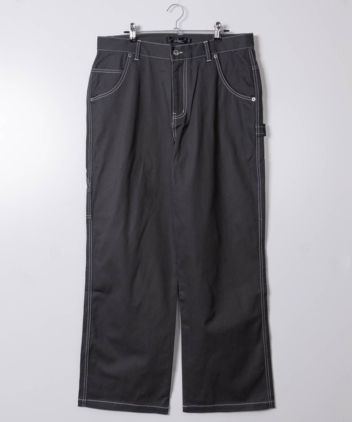 JOHN'S CLOSET(ジョンズクローゼット)の「【50】ルーズシルエットデニムペインターパンツ(デニムパンツ・メンズ・ワンウォッシュ/ブラック系/キナリ/ライトグレー/ネイビー/ベージュ/チャコールグレー/ブラック系その他/ブルー系その他3/サックスブルー/ライトブルー/オリーブ/ブラック・LARGE/MEDIUM/X-LARGE)」の2枚目の写真