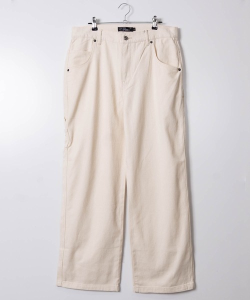 JOHN'S CLOSET(ジョンズクローゼット)の「【50】ルーズシルエットデニムペインターパンツ(デニムパンツ・メンズ・ワンウォッシュ/ブラック系/キナリ/ライトグレー/ネイビー/ベージュ/チャコールグレー/ブラック系その他/ブルー系その他3/サックスブルー/ライトブルー/オリーブ/ブラック・LARGE/MEDIUM/X-LARGE)」の1枚目の写真