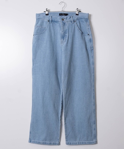 JOHN'S CLOSET(ジョンズクローゼット)の「【50】ルーズシルエットデニムペインターパンツ(デニムパンツ・メンズ・ワンウォッシュ/ブラック系/キナリ/ライトグレー/ネイビー/ベージュ/チャコールグレー/ブラック系その他/ブルー系その他3/サックスブルー/ライトブルー/オリーブ/ブラック・LARGE/MEDIUM/X-LARGE)」の9枚目の写真