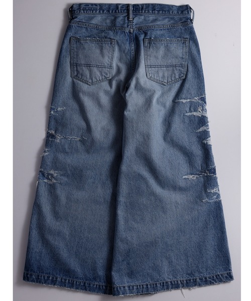 FDMTL(ファンダメンタル)の「FDMTL/ファンダメンタル/HAKAMA DENIM PANTS 10YR WASH(デニムパンツ・メンズ・インディゴブルー・32/30/28)」の4枚目の写真