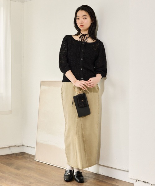 mysty woman（ミスティウーマン）の「ホルターネックカップINキャミ2 666269（キャミソール・レディース・ダークグリーン/アイボリー/ブラック・FREE）」の5枚目の写真