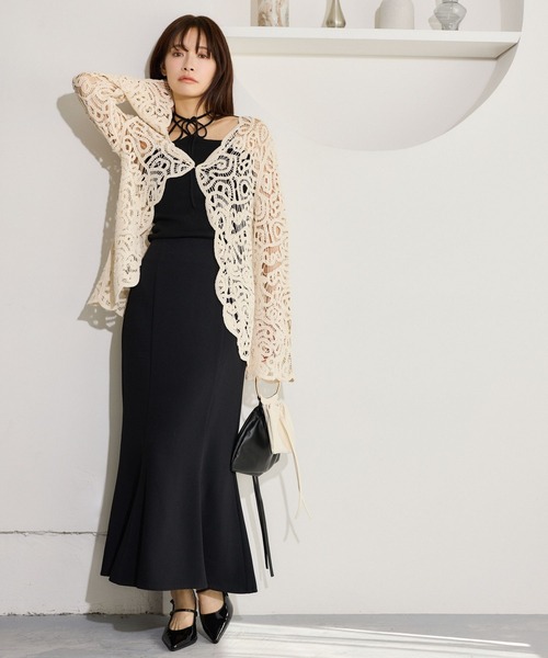 mysty woman（ミスティウーマン）の「ホルターネックカップINキャミ2 666269（キャミソール・レディース・ダークグリーン/アイボリー/ブラック・FREE）」の16枚目の写真